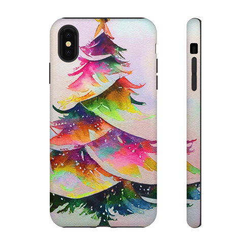 Swooshy Christmas Tree - Impact Resistant Phone Case iPhone XS MAX Matte